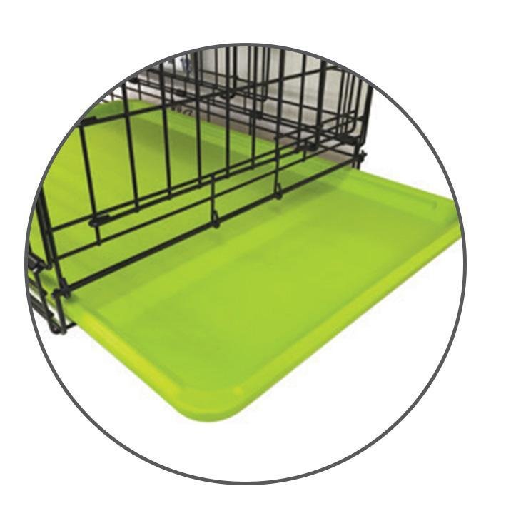 MPET Voyager Wire Crate Green Strong Sturdy Pet Wire Carrier Pets you Love